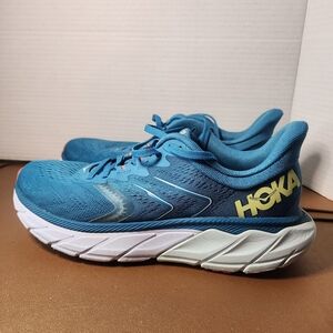 Hoka One One Arahi 5 Running Shoes Womens Size 8.5 B Mosaic Blue Luminary